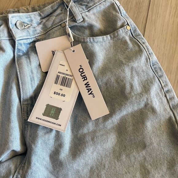 Hoodrich Denim Script Jorts size 6 - Picture 7 of 11
